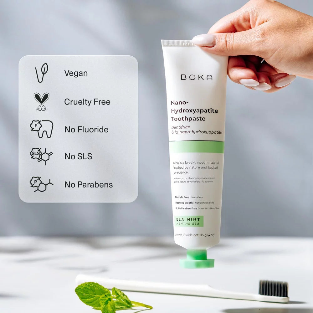 Boka Ela Mint Fluoride-Free Whitening Toothpaste